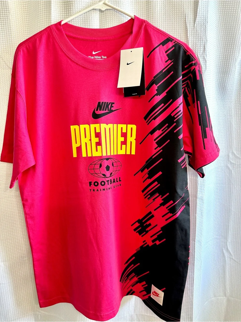 NWT Nike Pink & Black Premier Football Training Tee